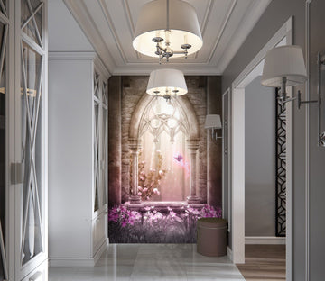 3D Fantasy Pink Arch 111 Wall Murals Wallpaper AJ Wallpaper 2 