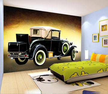 3D Retro Vehicle 198 Vehicle Wall Murals