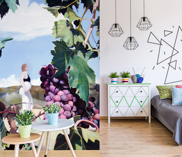 3D Purple Grapes 11133 Matthew Holden Bates Wall Mural Wall Murals