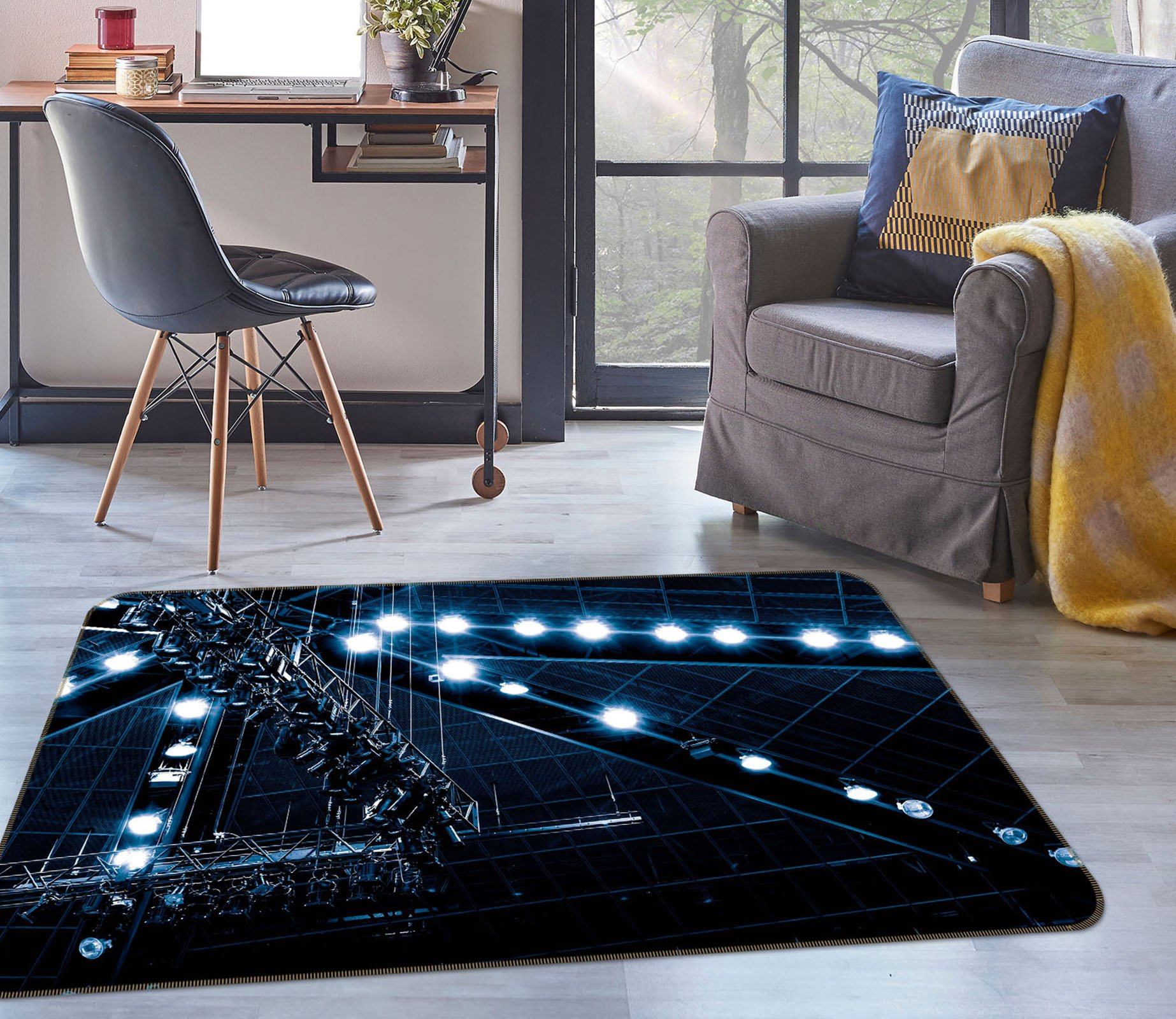 3D Bright Light 1003 Noirblanc777 Rug Non Slip Rug Mat Mat AJ Creativity Home 