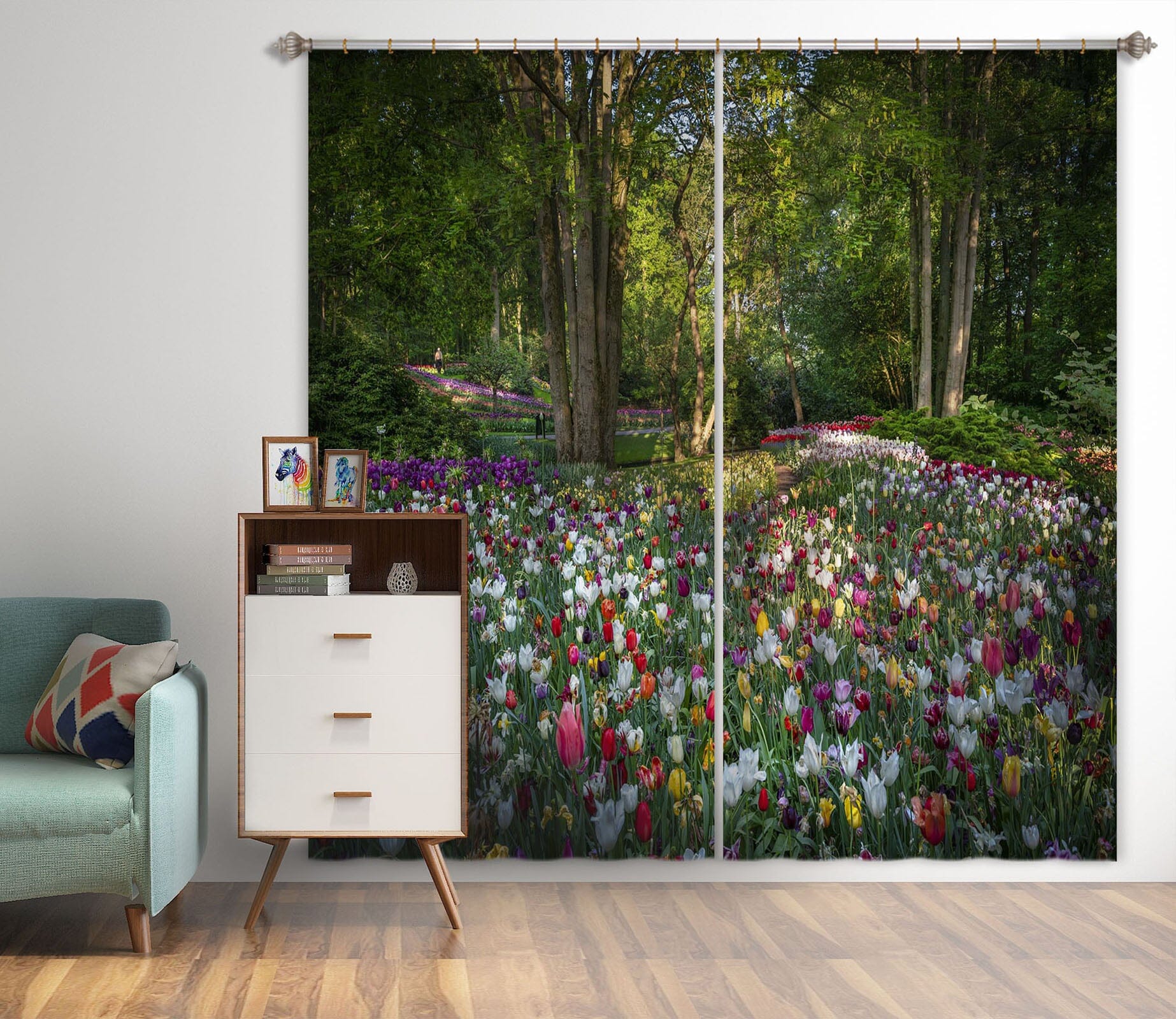 3D Green Forest 146 Marco Carmassi Curtain Curtains Drapes Curtains AJ Creativity Home 