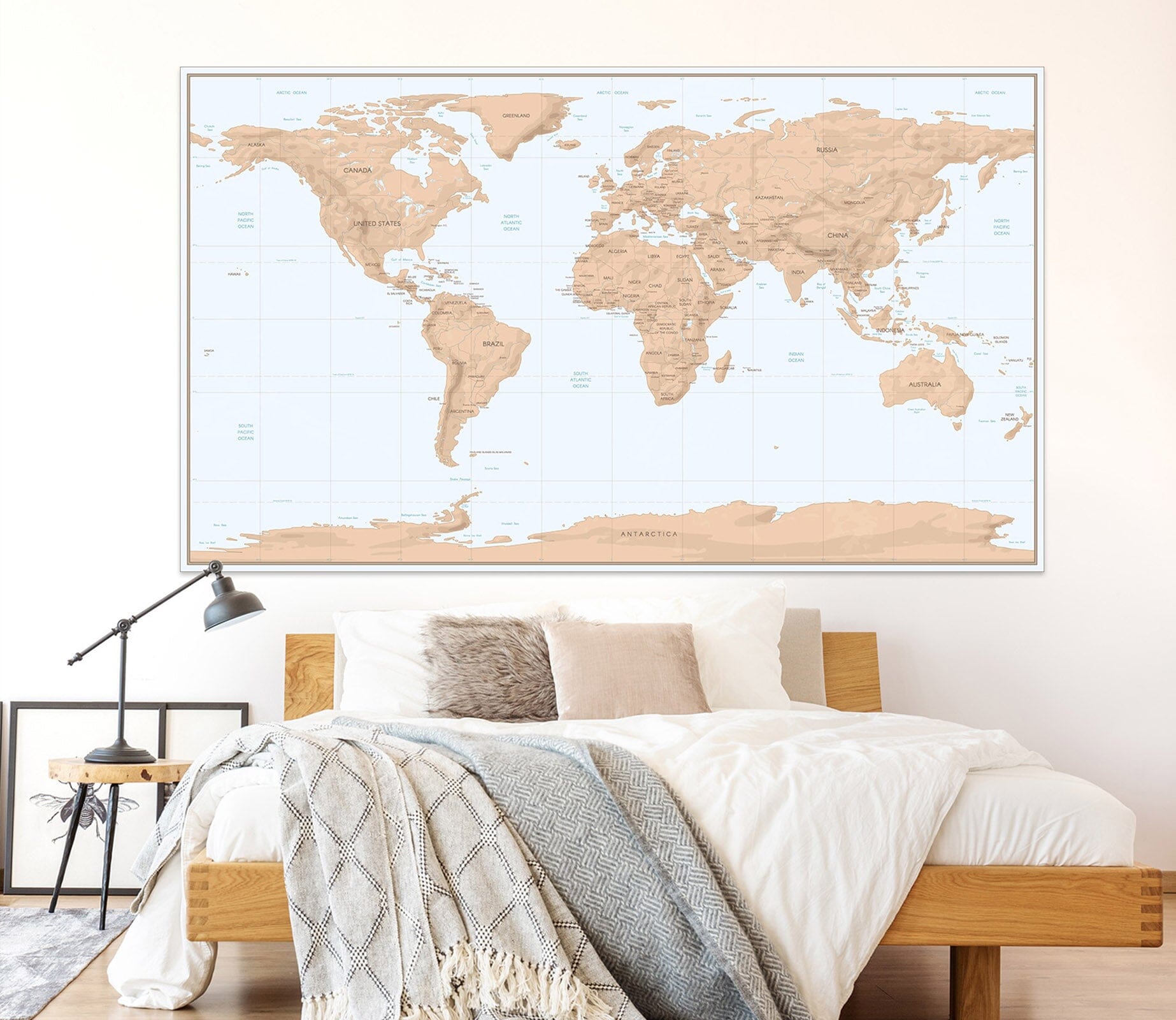 3D Beautiful Land 291 World Map Wall Sticker Wallpaper AJ Wallpaper 2 