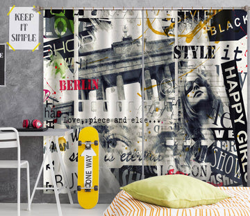 3D Grey City 790 Curtains Drapes Wallpaper AJ Wallpaper 