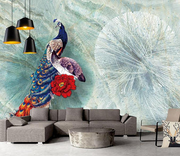 3D Peacock 339 Wall Murals Wallpaper AJ Wallpaper 2 