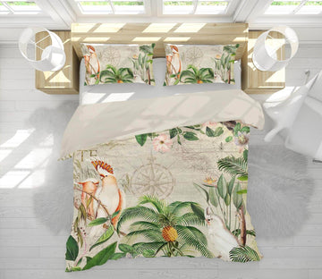 3D Branch Parrot 2144 Andrea haase Bedding Bed Pillowcases Quilt Quiet Covers AJ Creativity Home 