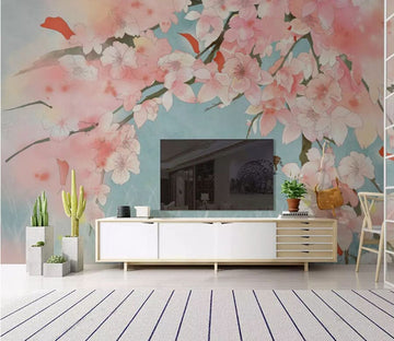3D Peach Blossom 2111 Wall Murals Wallpaper AJ Wallpaper 2 
