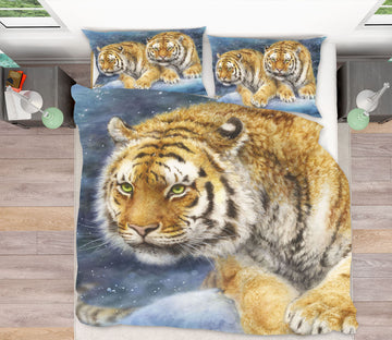 3D Snow Animal Tiger 5898 Kayomi Harai Bedding Bed Pillowcases Quilt Cover Duvet Cover