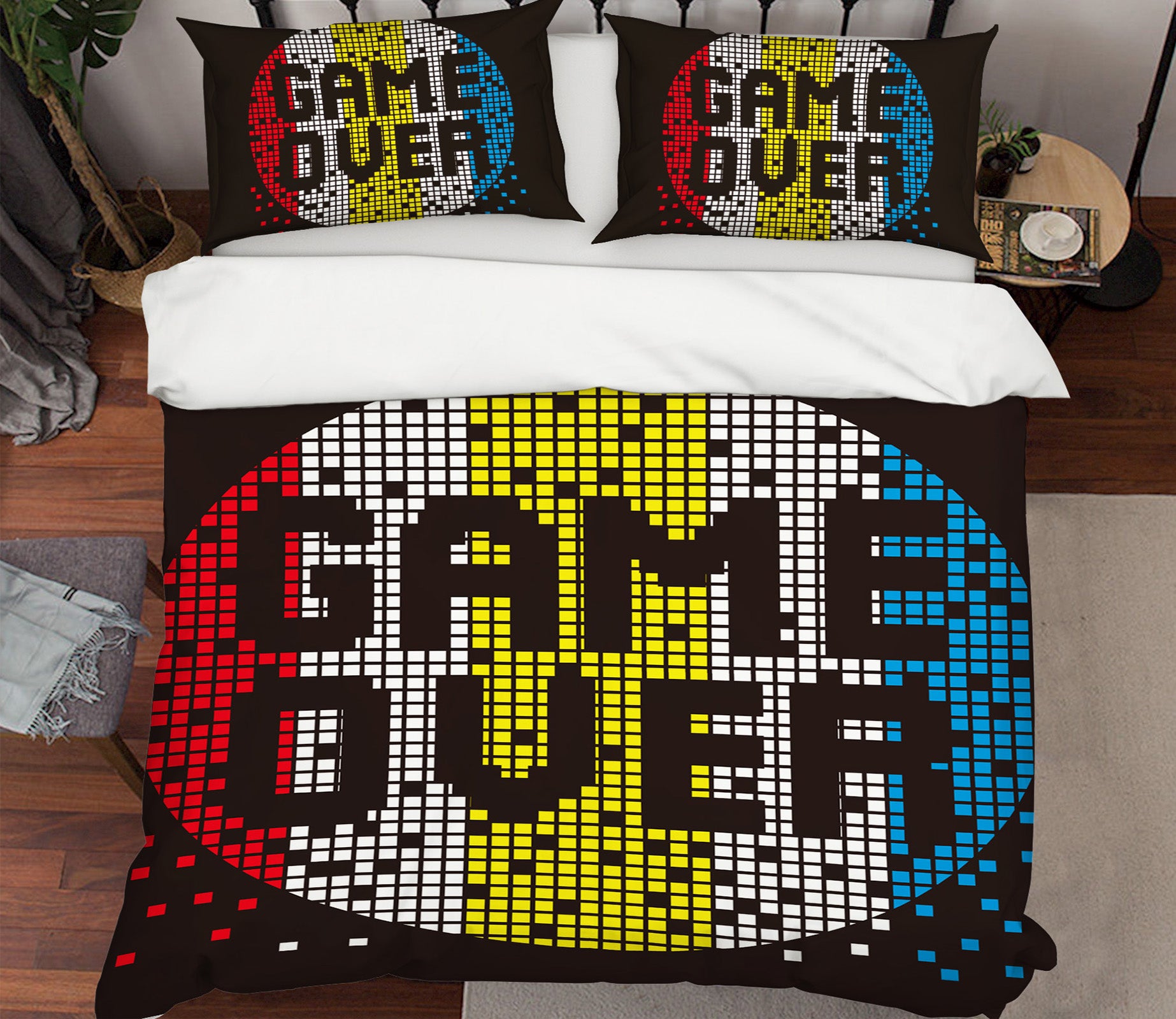 3D Game Over 59010 Bed Pillowcases Quilt