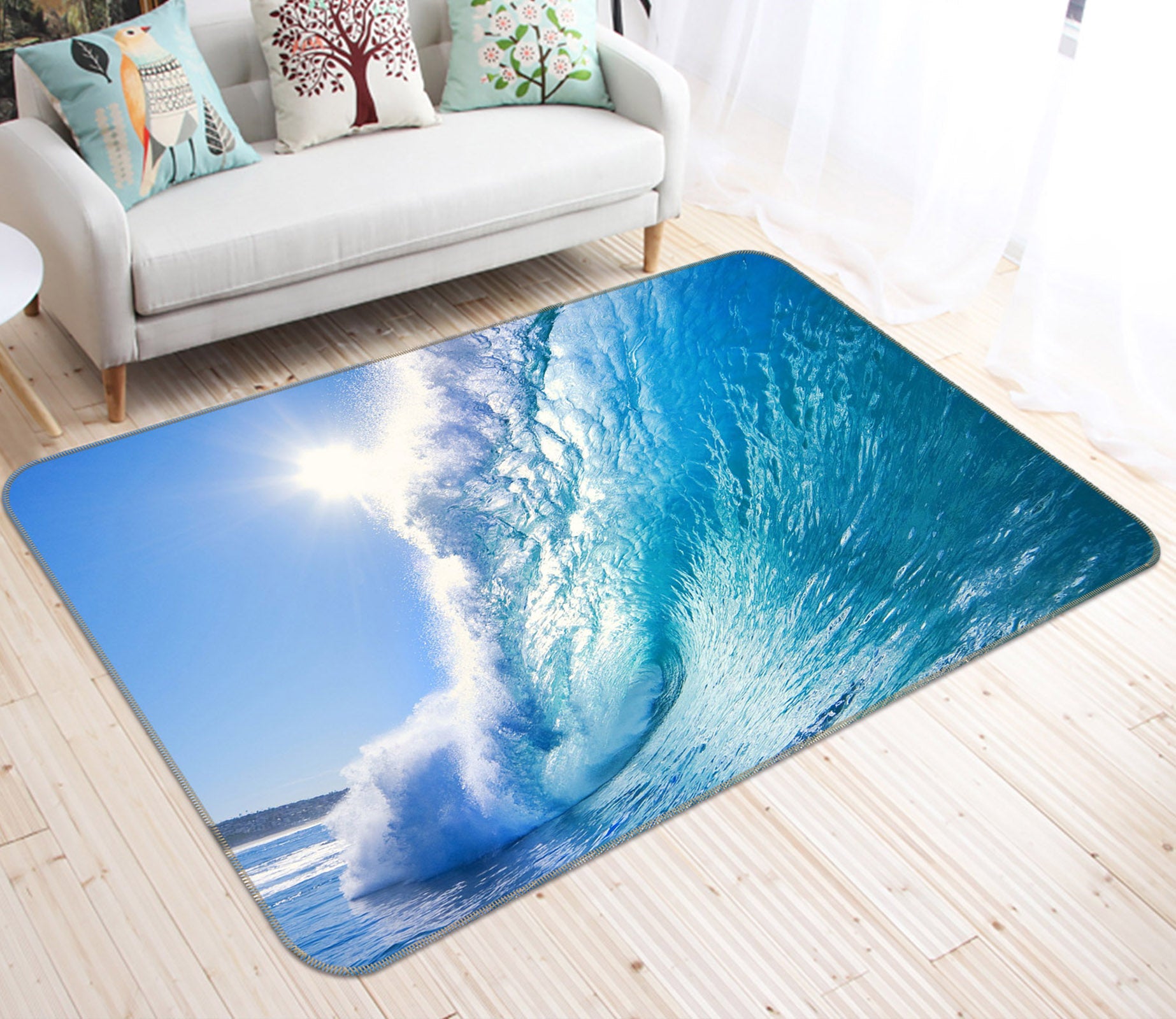 3D Waves 34224 Non Slip Rug Mat