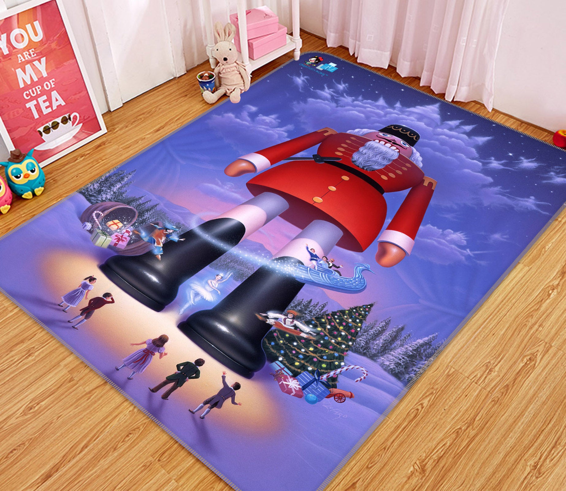3D Nutcracker 85096 Jerry LoFaro Rug Non Slip Rug Mat