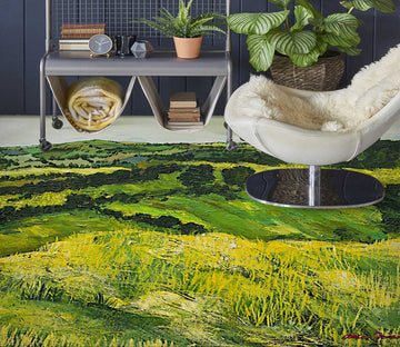 3D Green Grassland Hillside 9616 Allan P. Friedlander Floor Mural