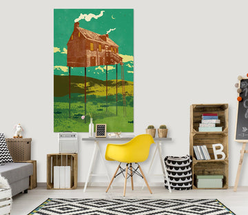 3D House Cooking Smoke 022 Showdeer Wall Sticker Wallpaper AJ Wallpaper 2 