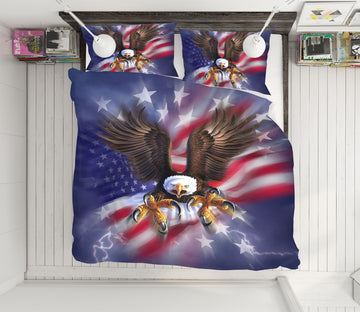3D Patriotic Eagle 86009 Jerry LoFaro bedding Bed Pillowcases Quilt