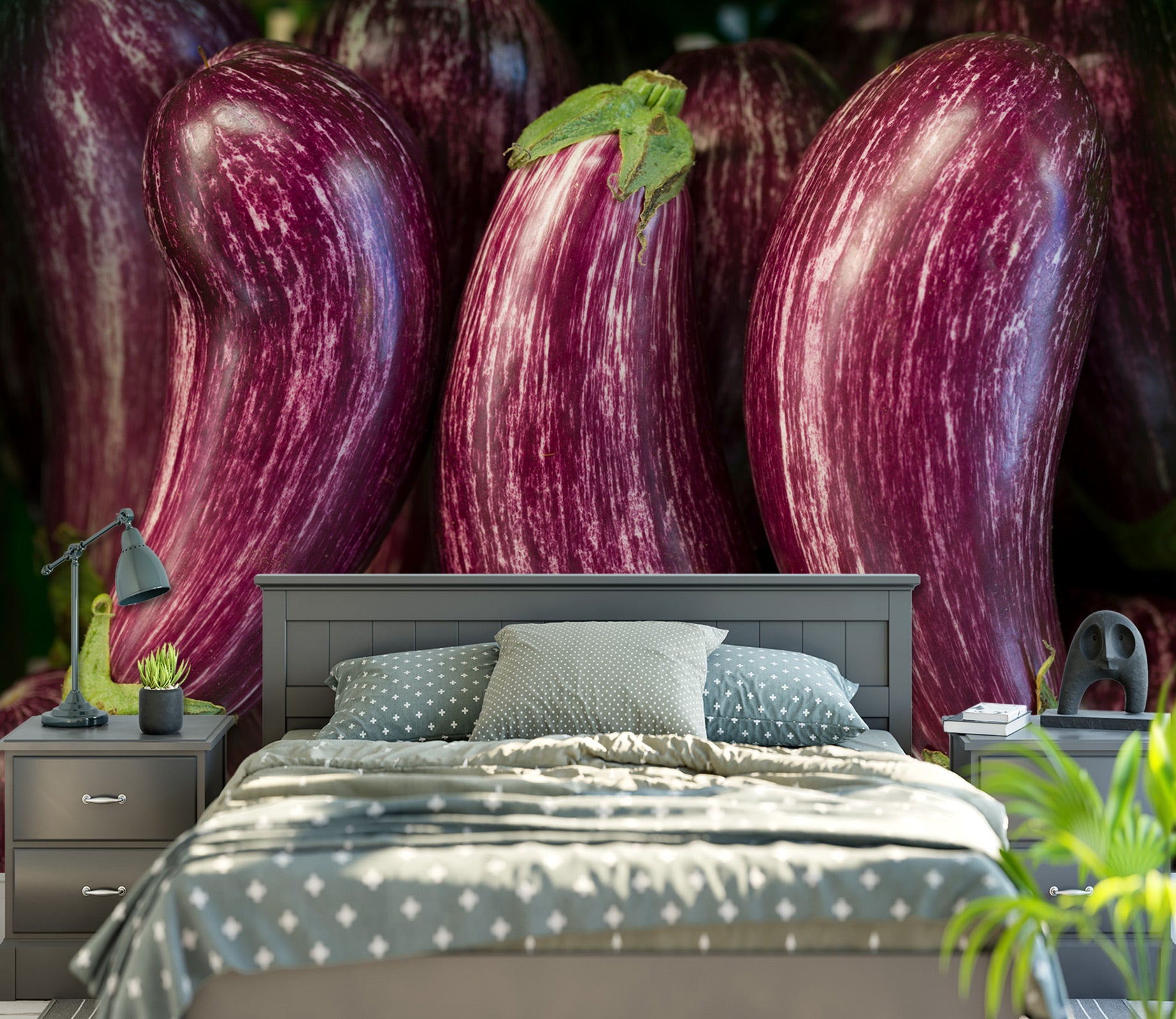3D Vegetable Eggplant 6258 Assaf Frank Wall Mural Wall Murals