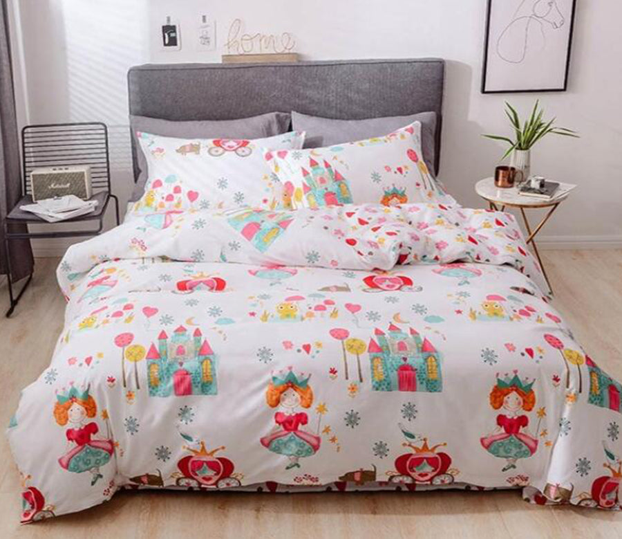 3D Castle Queen 5001 Bed Pillowcases Quilt