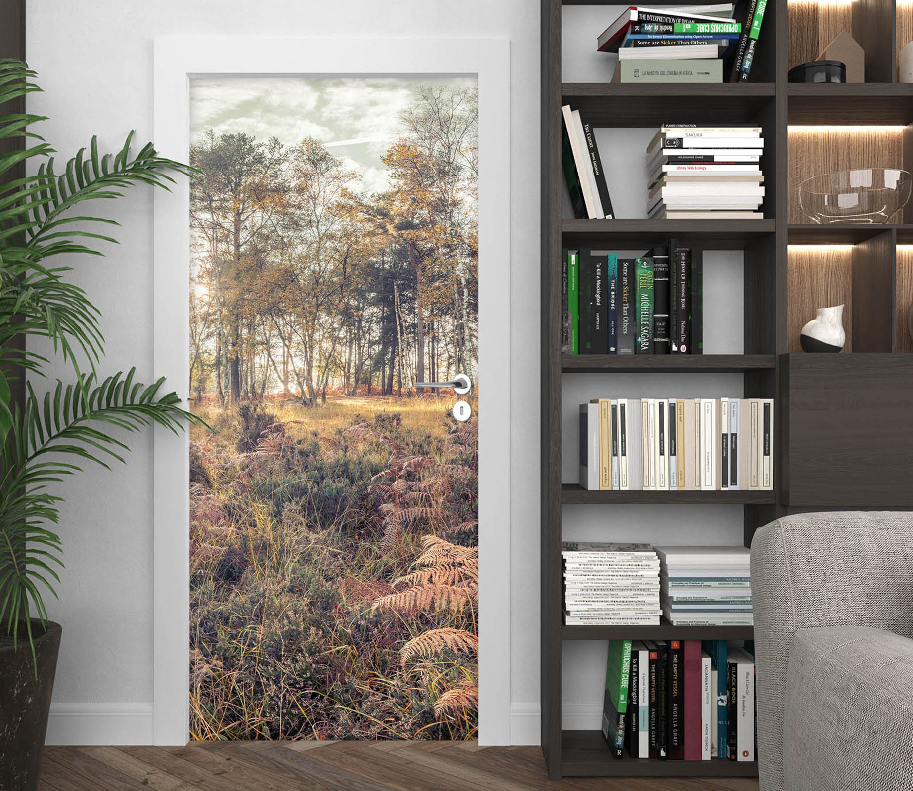 3D Dense Grass 5201 Assaf Frank Door Mural