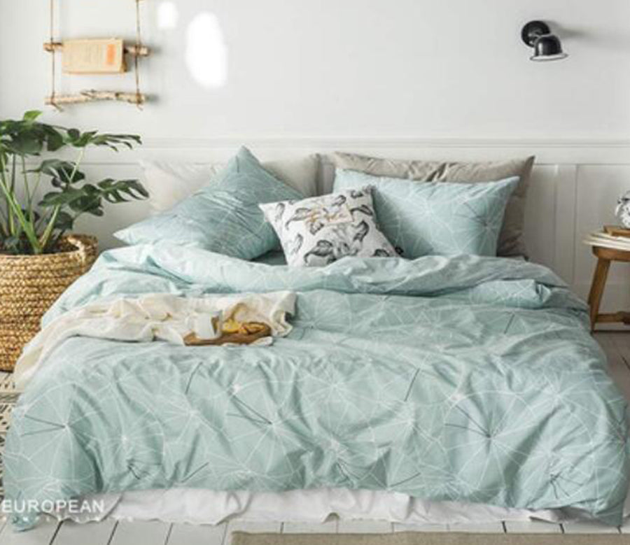 3D Mint Green 16032 Bed Pillowcases Quilt