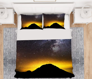 3D Mountain Peak 12184 Bed Pillowcases Quilt
