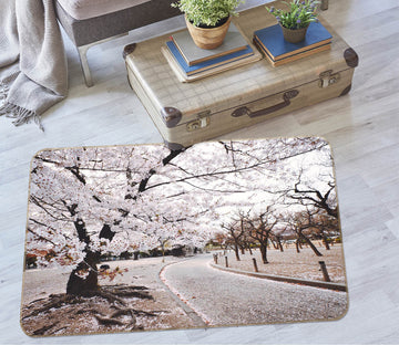 3D Cherry Tree Street 65107 Non Slip Rug Mat
