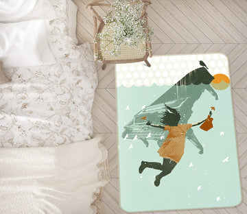 3D Underwater Swimming 1019 Showdeer Rug Non Slip Rug Mat Mat AJ Creativity Home 