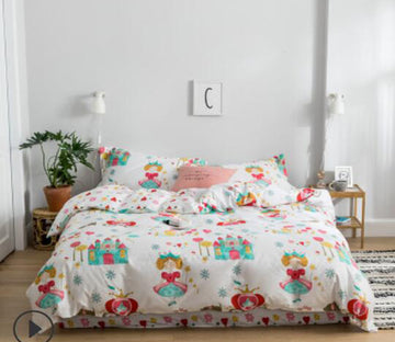 3D Cartoon Castle Princess 14083 Bed Pillowcases Quilt
