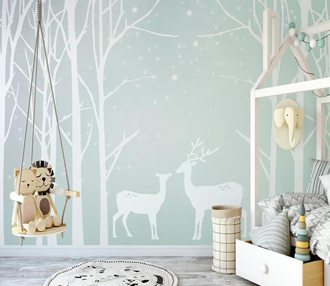 3D Forest Fawn 881 Wall Murals Wallpaper AJ Wallpaper 2 