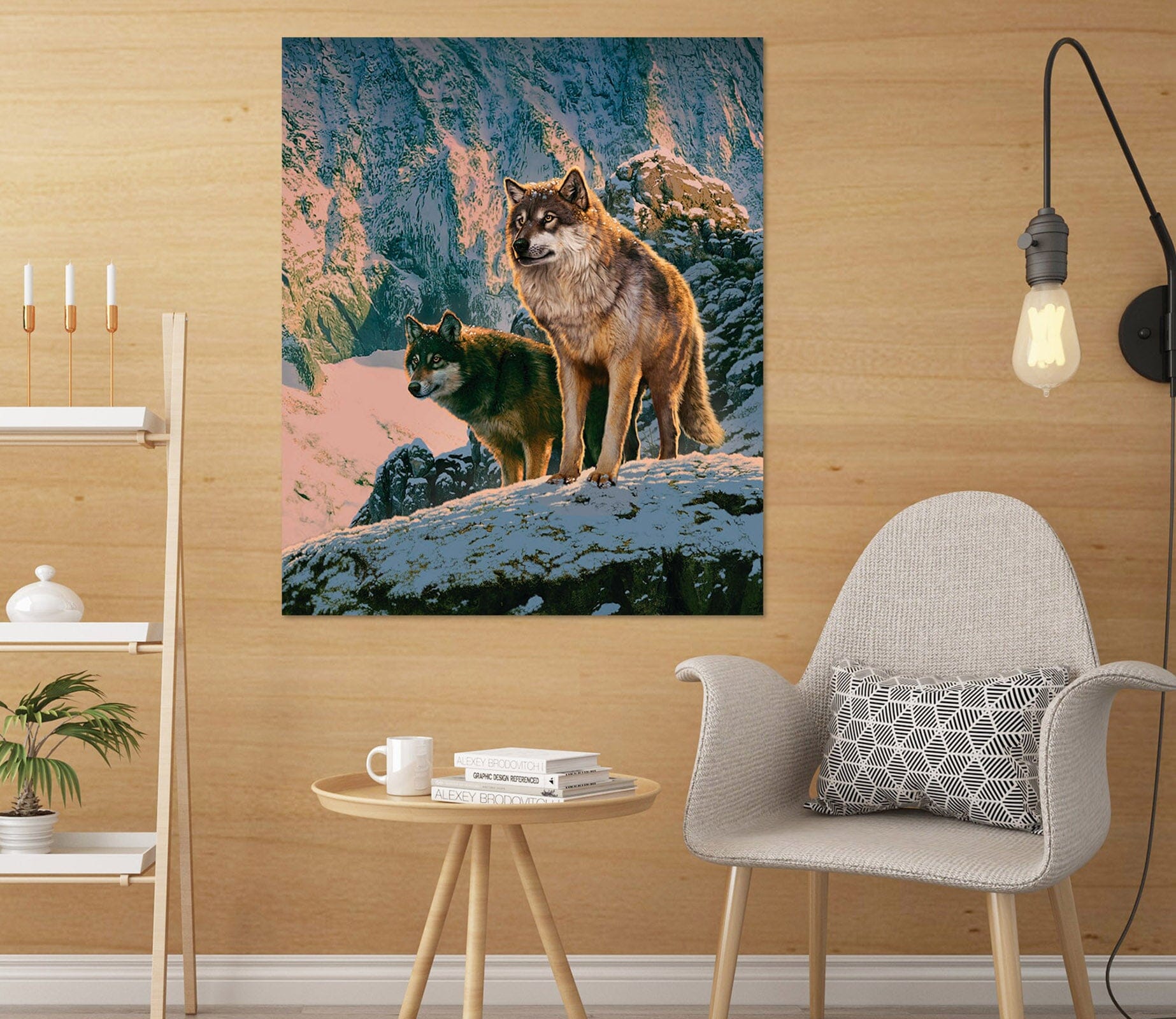 3D Snow Wolf 094 Vincent Hie Wall Sticker Wallpaper AJ Wallpaper 2 
