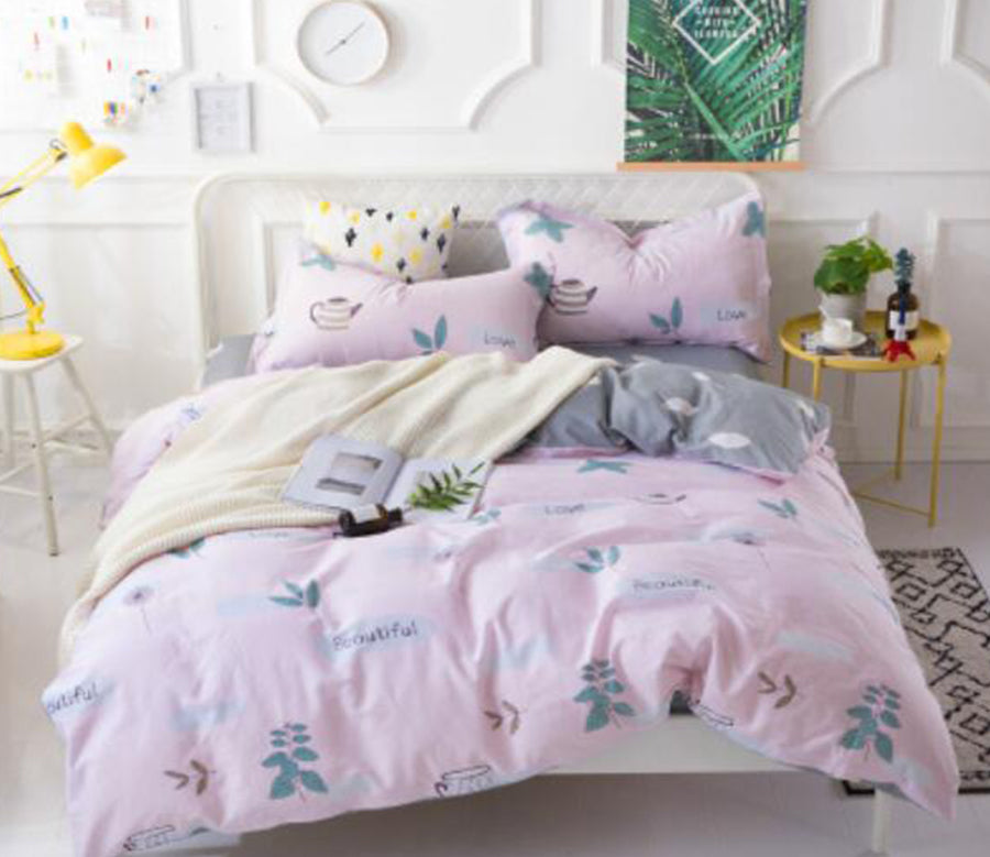3D Leaves 18143 Bed Pillowcases Quilt