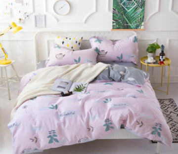 3D Leaves 18143 Bed Pillowcases Quilt