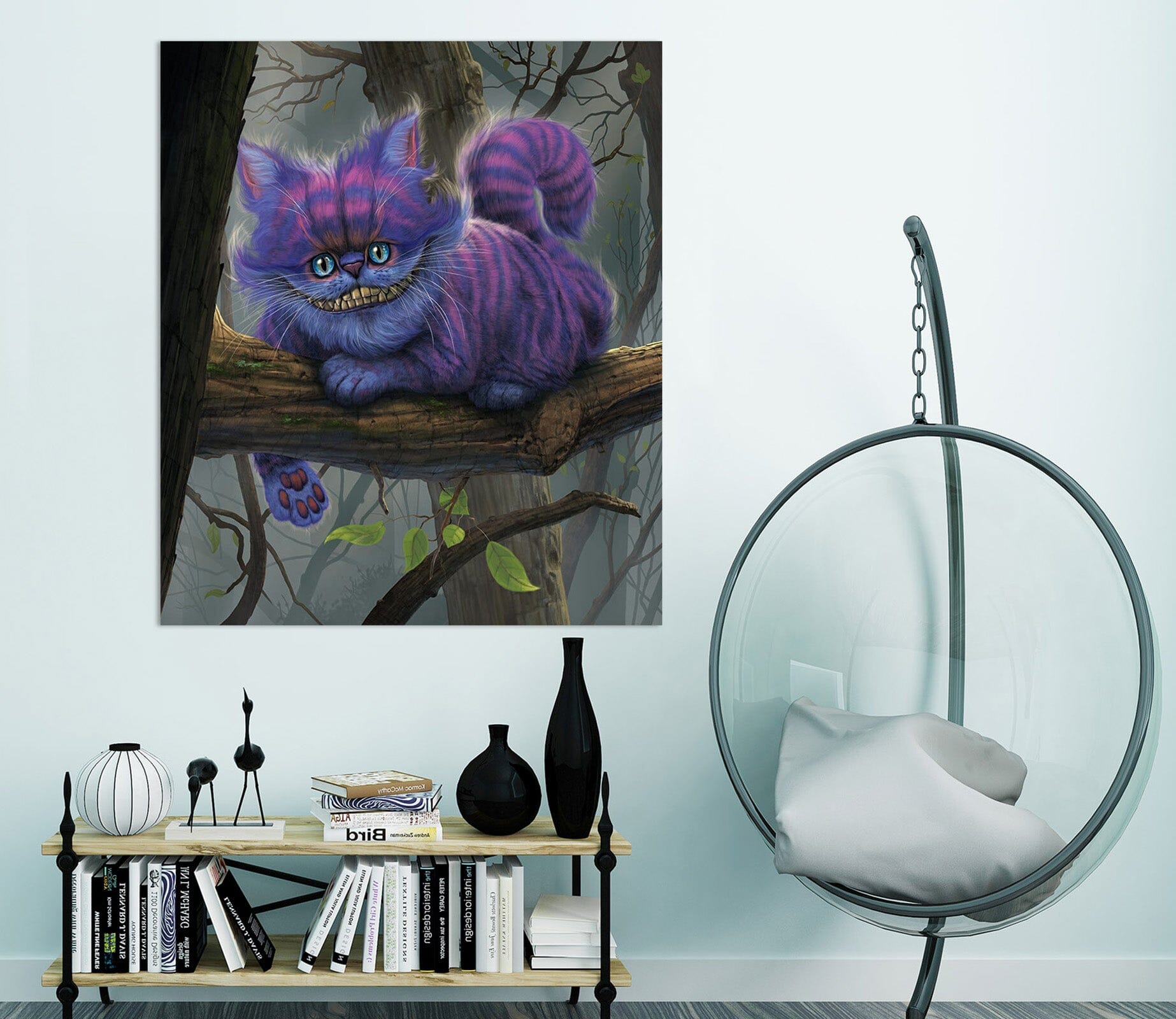 3D Cheshire Cat 021 Vincent Hie Wall Sticker Wallpaper AJ Wallpaper 2 
