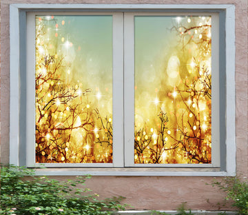 3D Branch Light Spot 42133 Christmas Window Film Print Sticker Cling Stained Glass Xmas