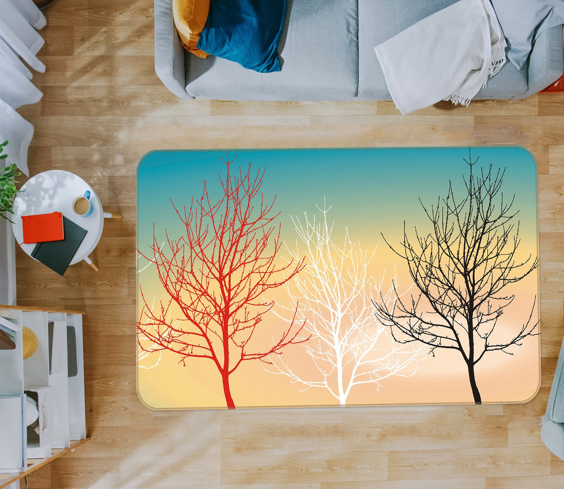 3D Trees 76025 Non Slip Rug Mat