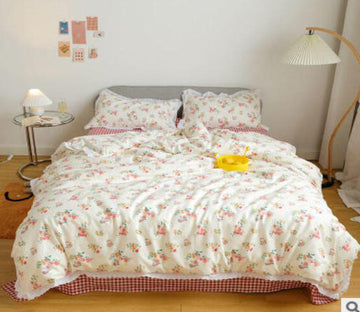3D Pink Flower 40240 Bed Pillowcases Quilt