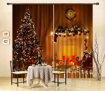 3D Tree Light Candle 52017 Christmas Curtains Drapes Xmas