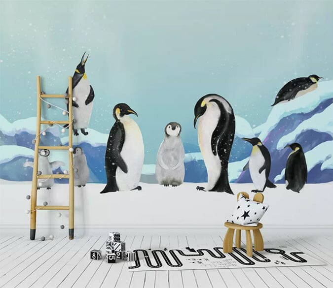 3D Arctic Penguin 2447 Wall Murals Wallpaper AJ Wallpaper 2 