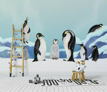 3D Arctic Penguin 2447 Wall Murals Wallpaper AJ Wallpaper 2 