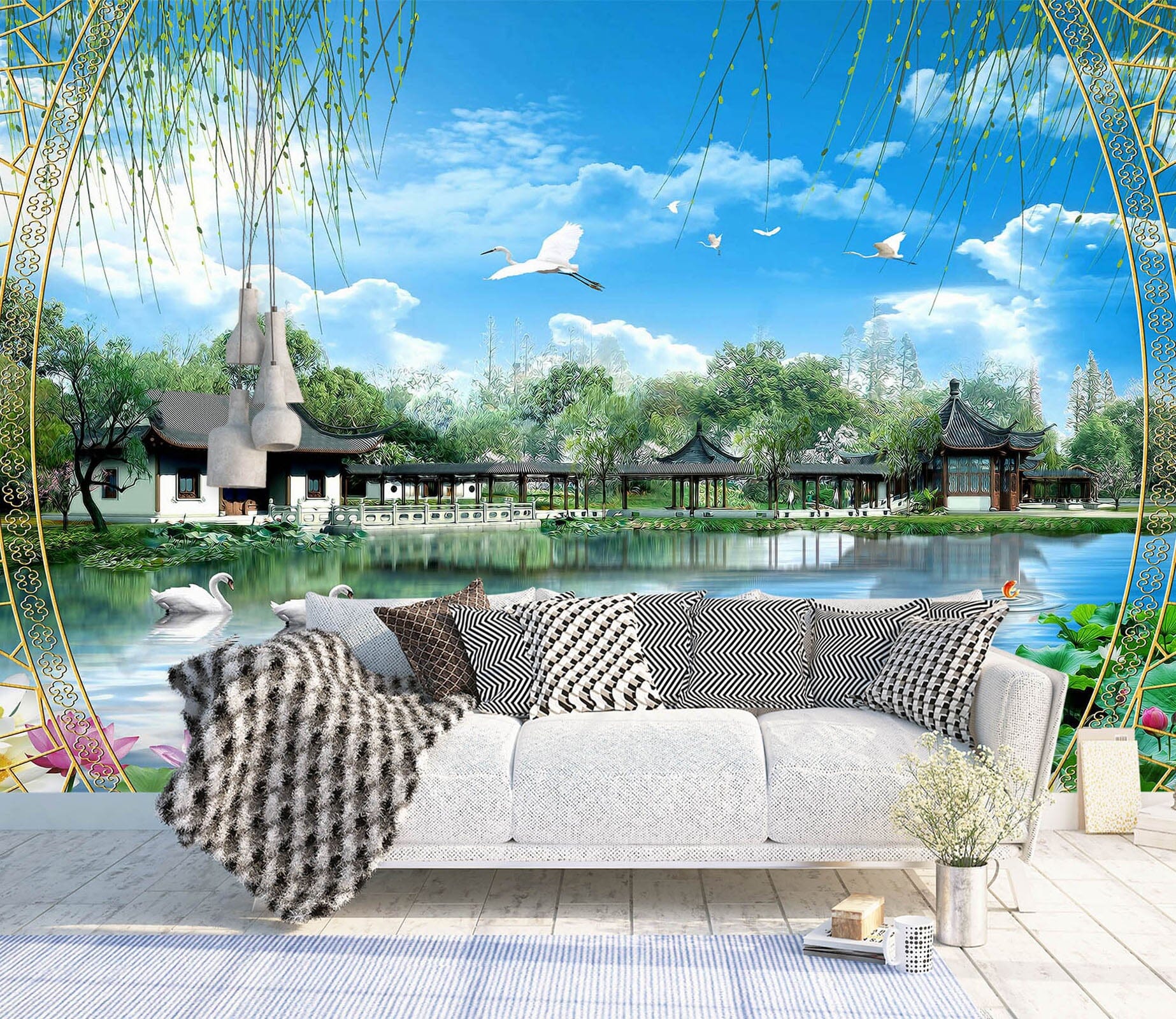 3D Spring Park 1420 Wall Murals Wallpaper AJ Wallpaper 2 