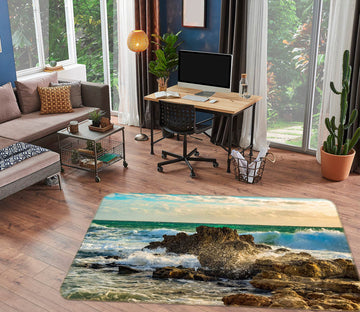3D Waves Stones 77082 Non Slip Rug Mat