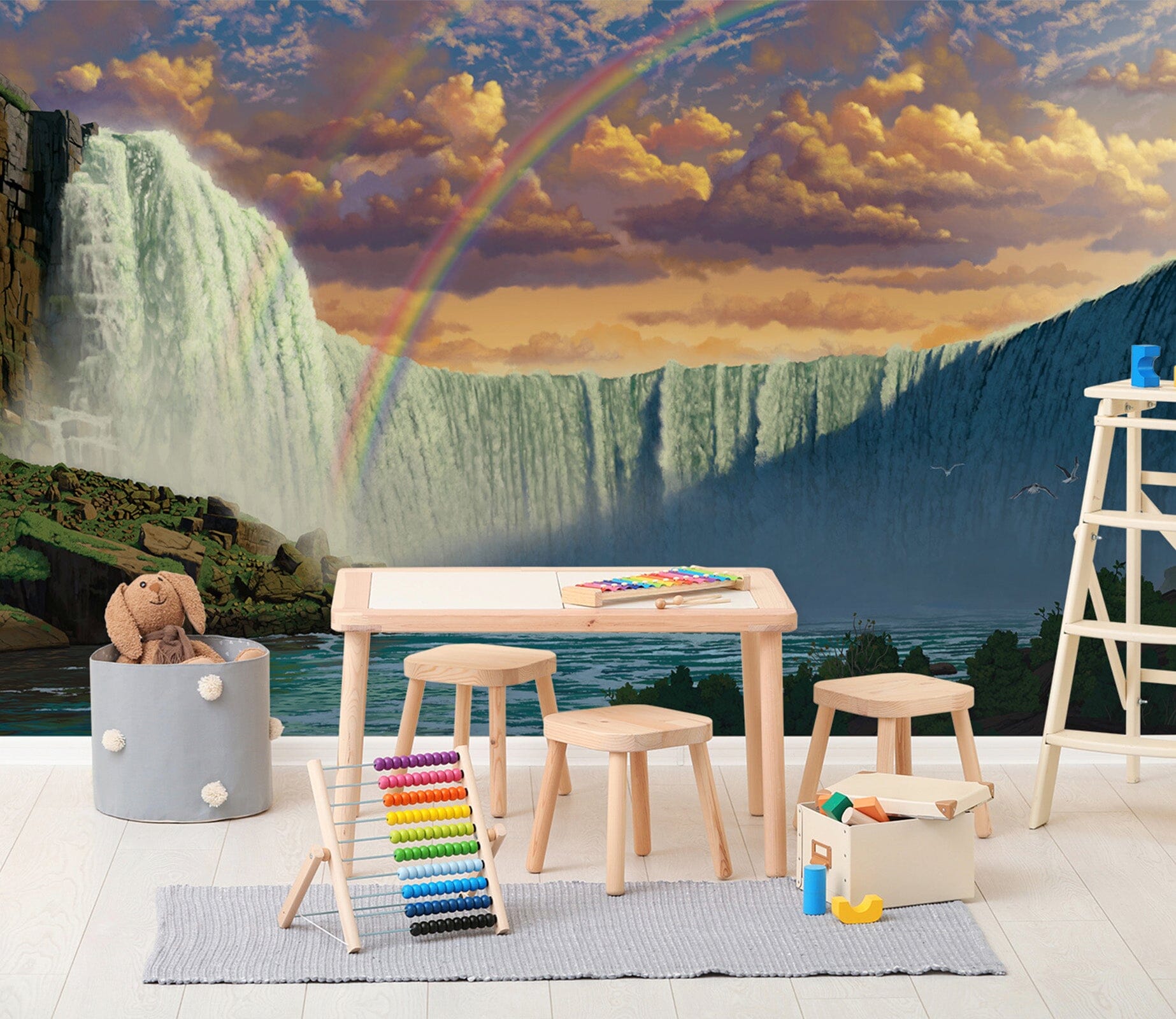 3D Niagara Falls 1532 Wall Murals Exclusive Designer Vincent Wallpaper AJ Wallpaper 2 