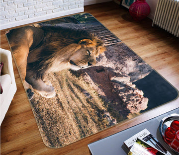 3D Lion 609 Animal Non Slip Rug Mat Mat AJ Creativity Home 