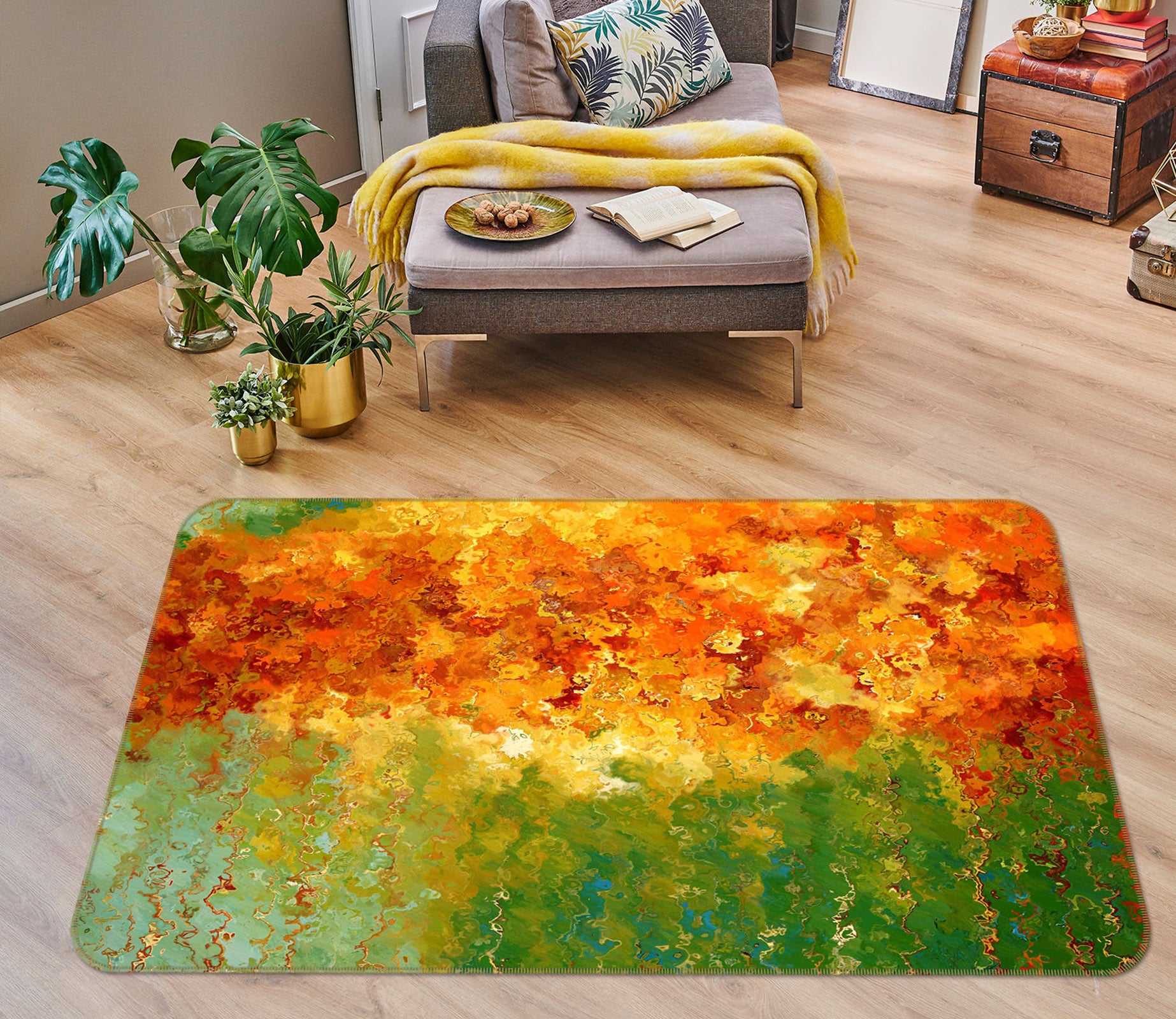 3D Pattern 33173 Non Slip Rug Mat