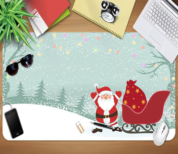 3D Snow Drifting Sled 038 Desk Mat Mat AJ Creativity Home 