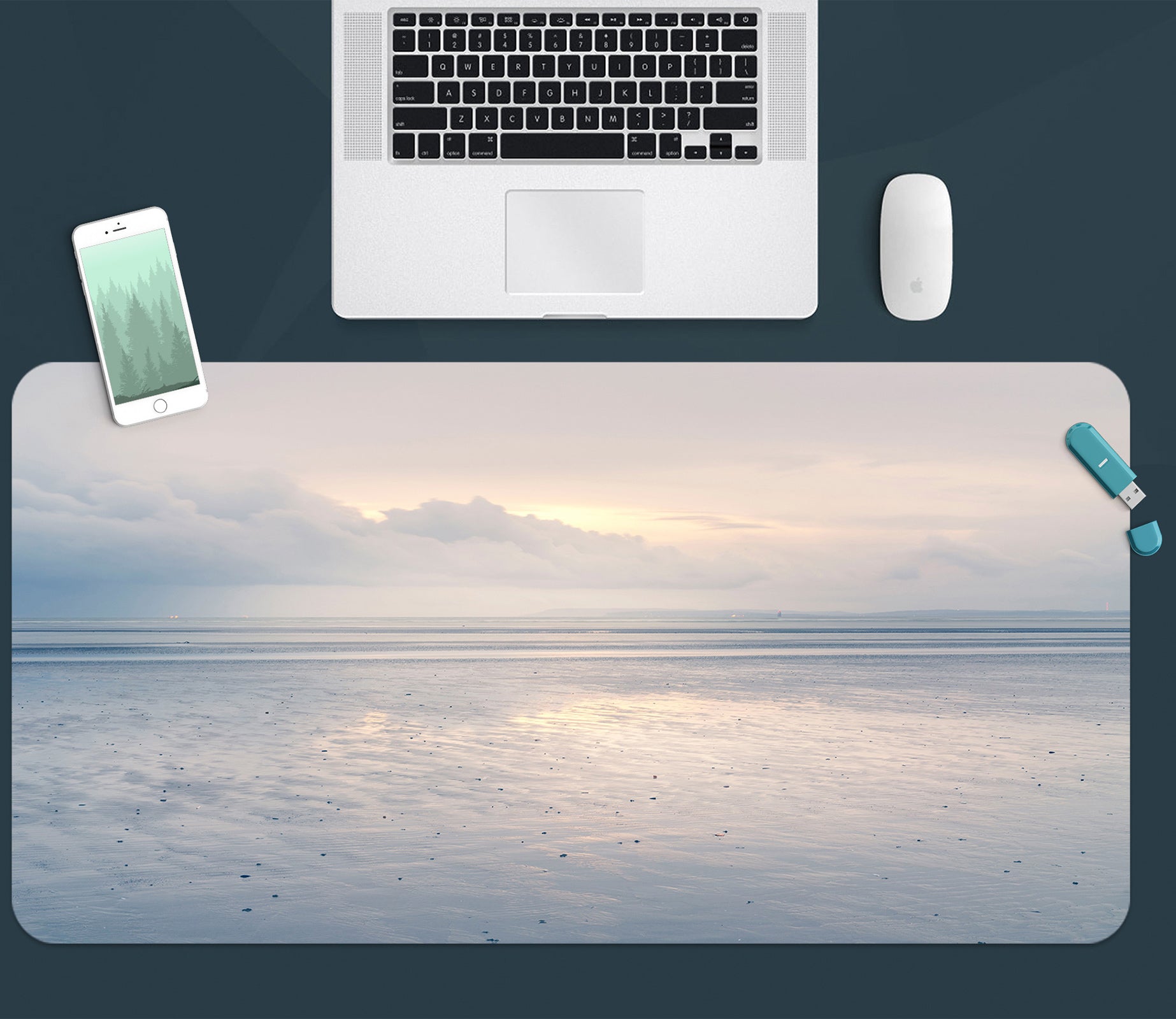 3D Sky Sea 12469 Assaf Frank Desk Mat