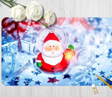 3D Santa Claus Ornaments 51177 Christmas Desk Mat Xmas