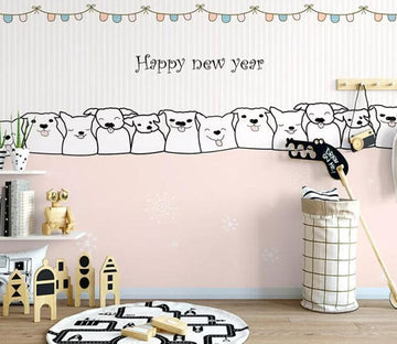 3D Cute Puppy 2103 Wall Murals Wallpaper AJ Wallpaper 2 