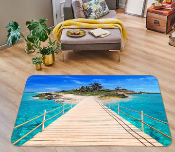 3D Island Bridge 34133 Non Slip Rug Mat