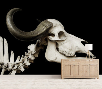 3D Skull Cow 147 Wall Murals Wallpaper AJ Wallpaper 2 
