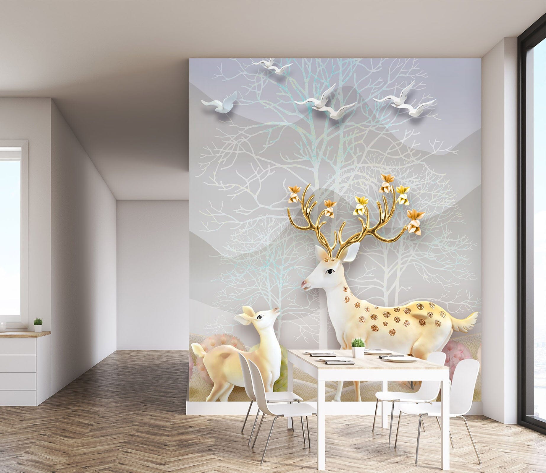 3D Asuka Fawn 1801 Wall Murals Wallpaper AJ Wallpaper 2 