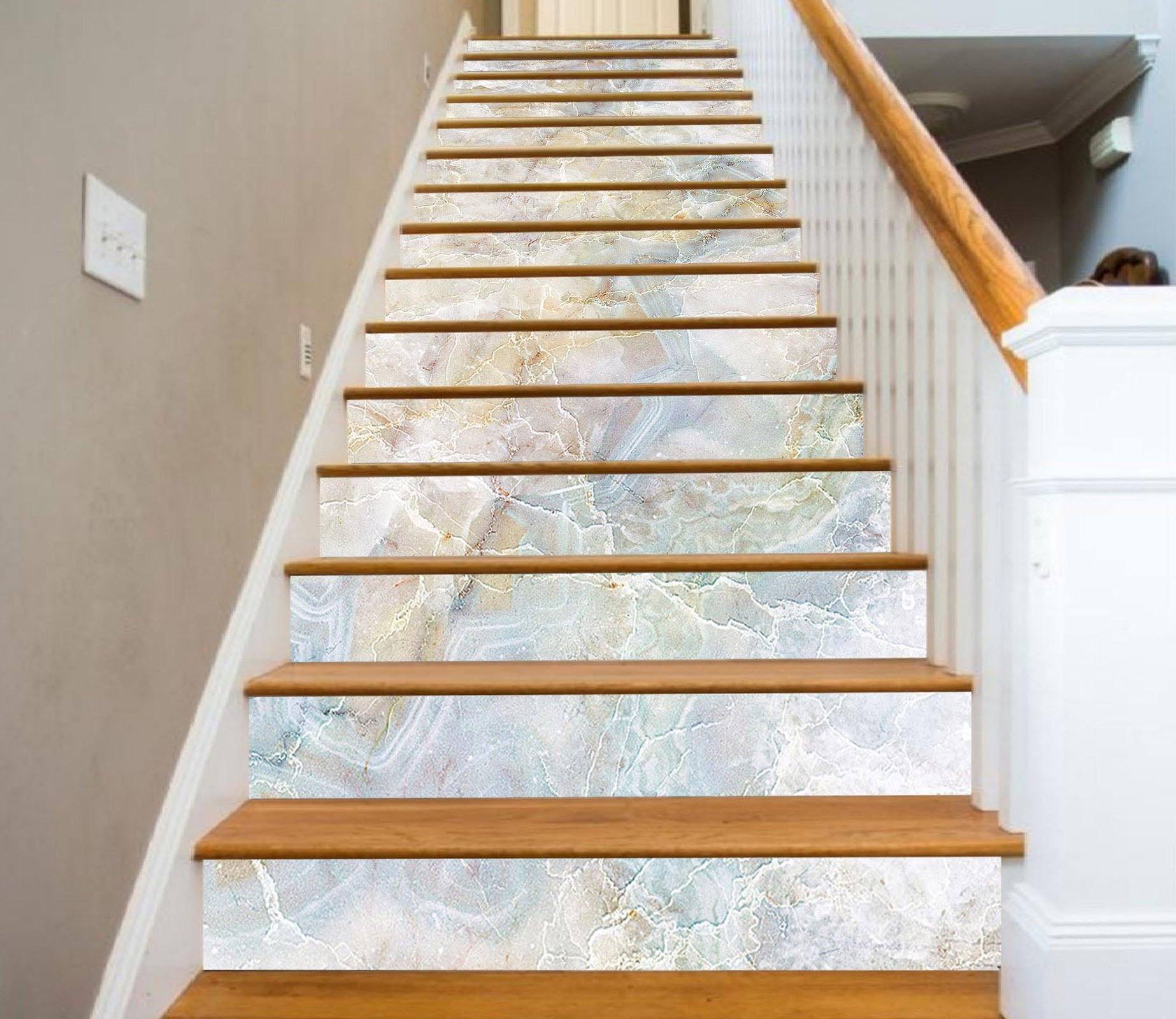 3D Elegant Stone 433 Marble Tile Texture Stair Risers Wallpaper AJ Wallpaper 
