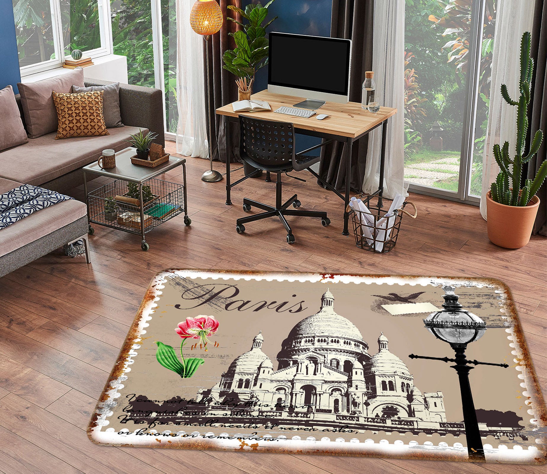 3D Houses 33115 Non Slip Rug Mat